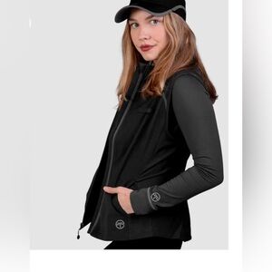 Scrubs vest in black size XSmall Essential Threads gray